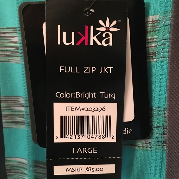 NWT full zip active wear  hoodie jacket - Picture 3 of 6